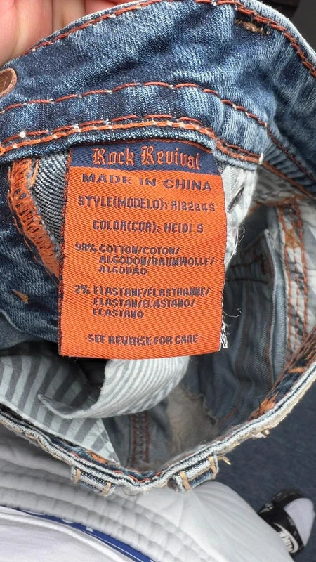Rock Revival Jeans W26 Heidi S Y2K Distressed Bootcut Low Rise Ripped Vintage