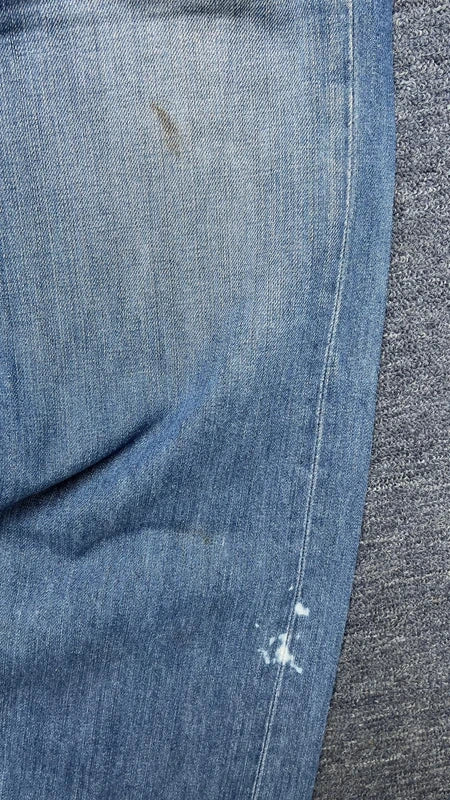 True Religion Joey Jeans W34 Big T Y2K Light Wash Bootcut Made in USA Vintage