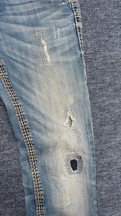 Rock Revival Jeans W26 Heidi S Y2K Distressed Bootcut Low Rise Ripped Vintage